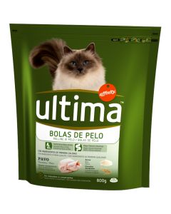 Cat food hairball control Ultima adult 750 g bag