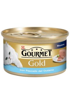 Cat food Gourmet gold mousse with ocean fish 85 g tin