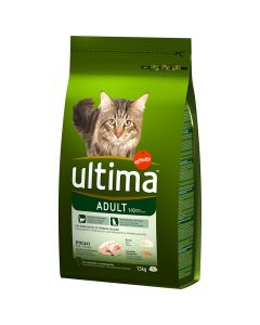 Cat food rich in chicken and rice Ultima adult 1.5 kg bag