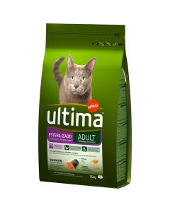 Food cat Ultima sterilized salmon bag 1,5 kg