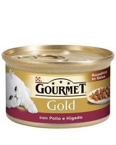 Food for cats chicken appetizers / liver sauce Gourmet gold tin 85 g