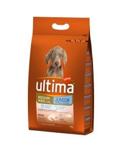Foods rich in chicken and rice dog Ultima junior 3 kg bag