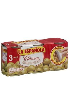 Green olives stuffed with anchovies La Española 3x50 g tin
