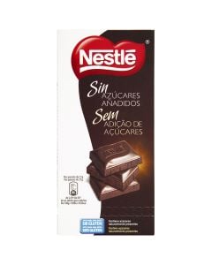 Dark chocolate Nestlé no added sugar 115 g tablet