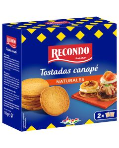 Round toast of canapé Recondo box 110 g