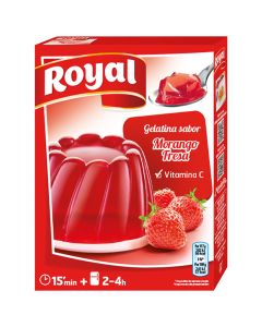 Strawberry flavour gelatin Royal 114 g box