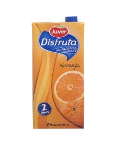 Orange nectar Juver Disfruta no added sugar 2 l carton