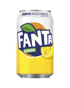 Lemon soda Fanta Zero 33 cl can