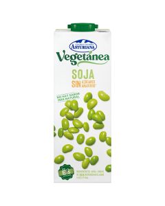 Central Lechera Asturiana soy beverage sugar-free Vegetanea 1 l brik