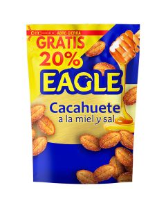 Eagle Toasted peanuts with salt and honey 90 g bag