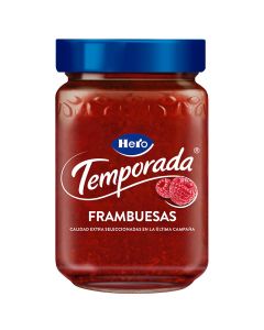 Hero Raspberry confiture Temporada 360 g jar