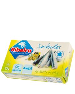 Ribeira Small sardines in olive oil 60 g tin