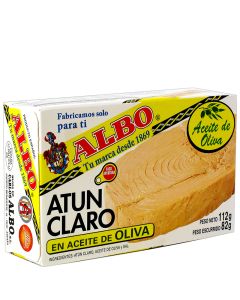 Yellowfin tuna in olive oil Albo 112 g tin