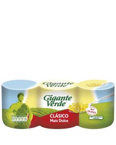 Sweet corn Gigante Verde 3x140 g tin