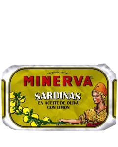 Minerva Sardines in olive oil with lemon 120 g tin