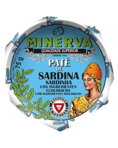 Minerva Organic sardine pate 75 g tin