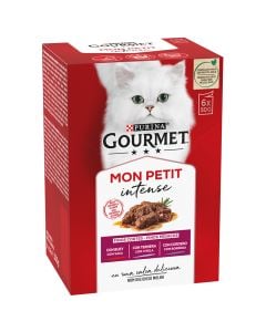 Purina Wet cat food meat selection Gourmet Mon Petit 6x50 g
