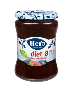 Dietary blueberry and raspberry confiture Hero diet 280 g jar