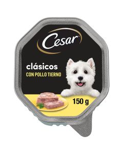 César Wet dog food chicken flavoured pate 150 g bowl