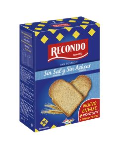 Pan roasted without salt or sugar Recondo balance 30 toasts 270 g