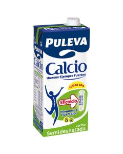 Semi-skimmed milk calcium Puleva 1l carton