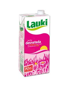 Skimmed milk Lauki 1l carton