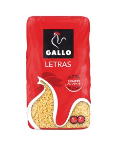 Gallo Letters pasta 450 g bag