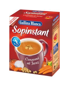 Gallina Blanca Sherry broth with croutons sopinstant 3x54 g packet