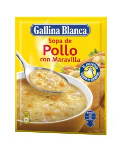 Chicken soup with "Maravilla" pasta Gallina Blanca 90 g packet