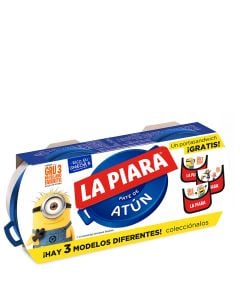 Tuna in oil pate La Piara Nature 2x75 g tin