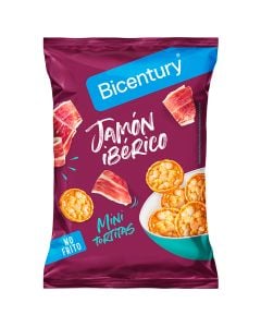 Bicentury Corn mini pancakes iberain ham flavoured 70 g