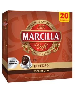 Marcilla Coffee capsules intense Nespresso system 20 units
