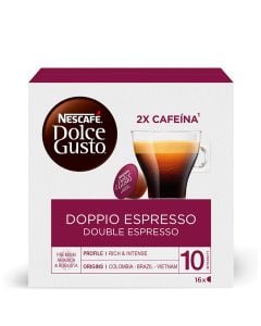 Nescafé Coffee capsules Doppio Espresso Dolce Gusto system 16 units