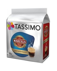 Marcilla Decaffeinates coffee capsules Tassimo system 16 capsules