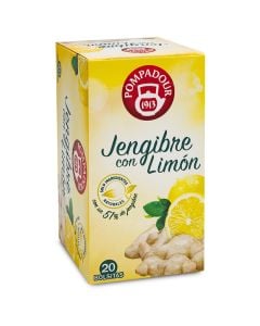 Pompadour Ginger with lemon infusion 20 bags box