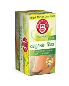 Pompadour Delgaxan infusion with fiber 20 bags box