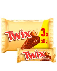Twix Chocolate bar with biscuit and caramel 3x50 g
