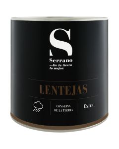 Cooked lentils Conservas Serrano 2,5 kg tin
