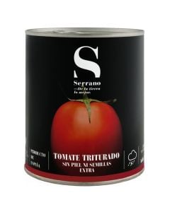 Crushed tomatoes without skin and seeds Conservas Serrano 780 g tin