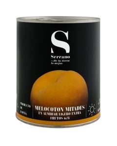 Peach halves in syrup Conservas Serrano 6-8 pieces 840 g tin