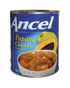 Papaya pieces in syrup Ancel 690 g tin
