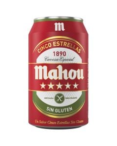 Gluten-free beer Mahou 5 Stars 33 cl can