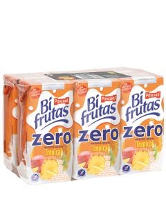 Juice and milk drink Bifrutas tropical Zero Pascual brik 6x20 cl