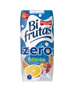 Juice and milk beverage Bifrutas Zero Mediterraneo Pascual brik 3x33 cl