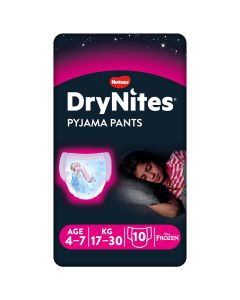 Huggies Pyjama pants Drynites girls 4-7 years 10 units