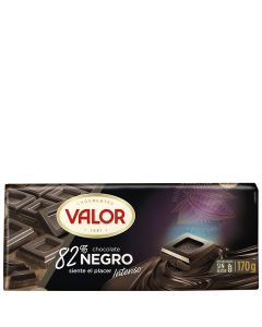 Dark chocolate 82% cocoa Valor 170 g tablet