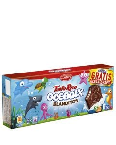 Milk and chocolate filled biscuits Tosta Rica oceanix soft 5 units