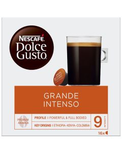 Nescafé Large Intense coffee capsules Nescafé Dolce Gusto system 16 units