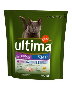 Ultima Adult neutered cat food 800 g bag