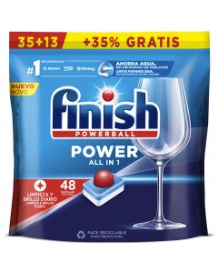 Finish Dishwashet tabs Powerball All in 1 48 doses